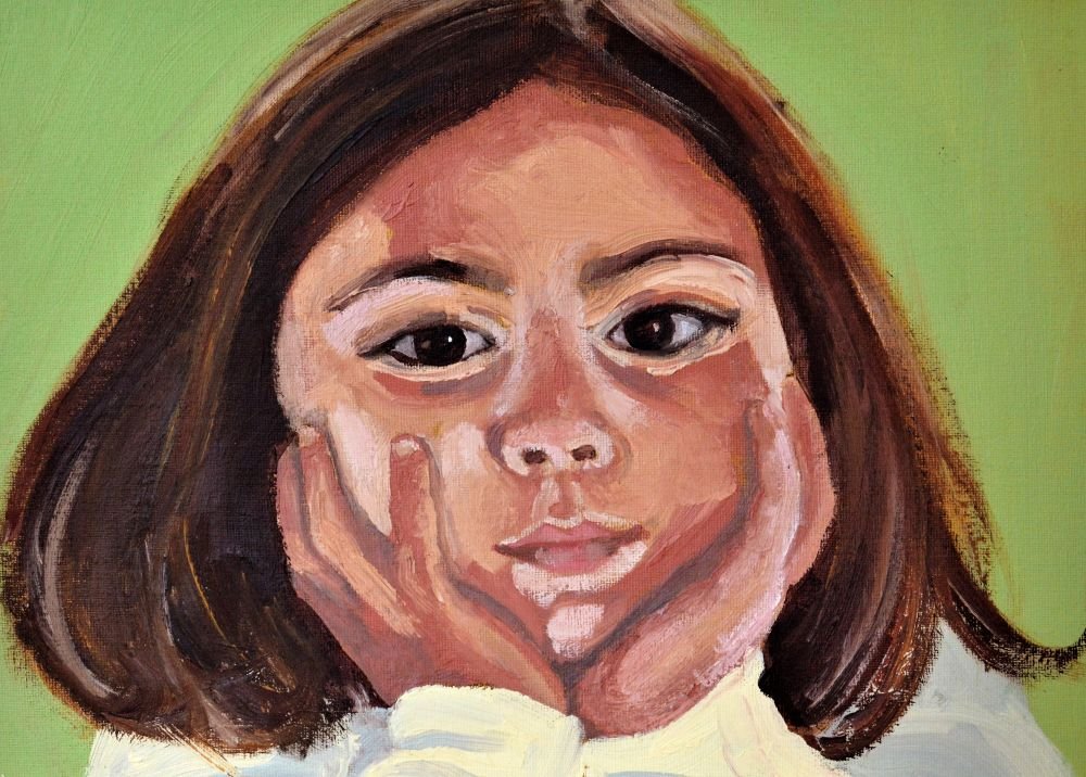 Maria, 2016, oil painting, 25×35 cm