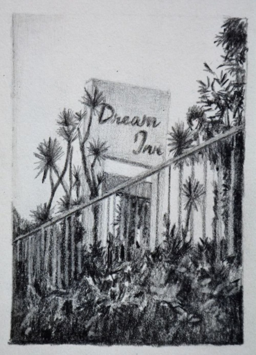 After Patti Smith book I, 2020, graphite, 11×8 cm