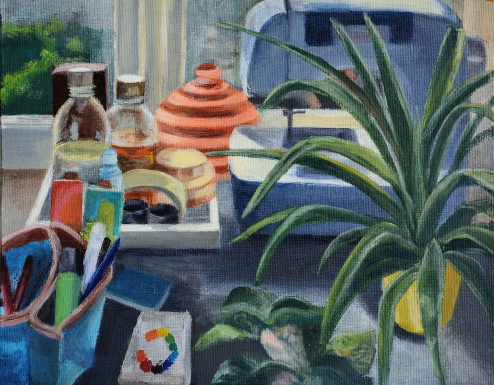 Bric-à-Brac, 2022, oil painting, 28×35 cm