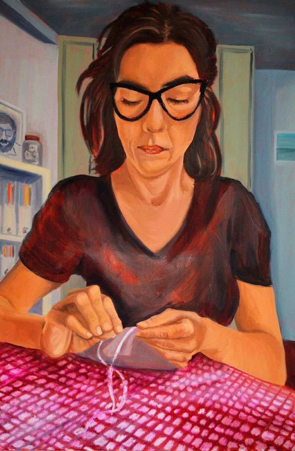 Ballet Shoes, 2024, oil painting, 120×80 cm