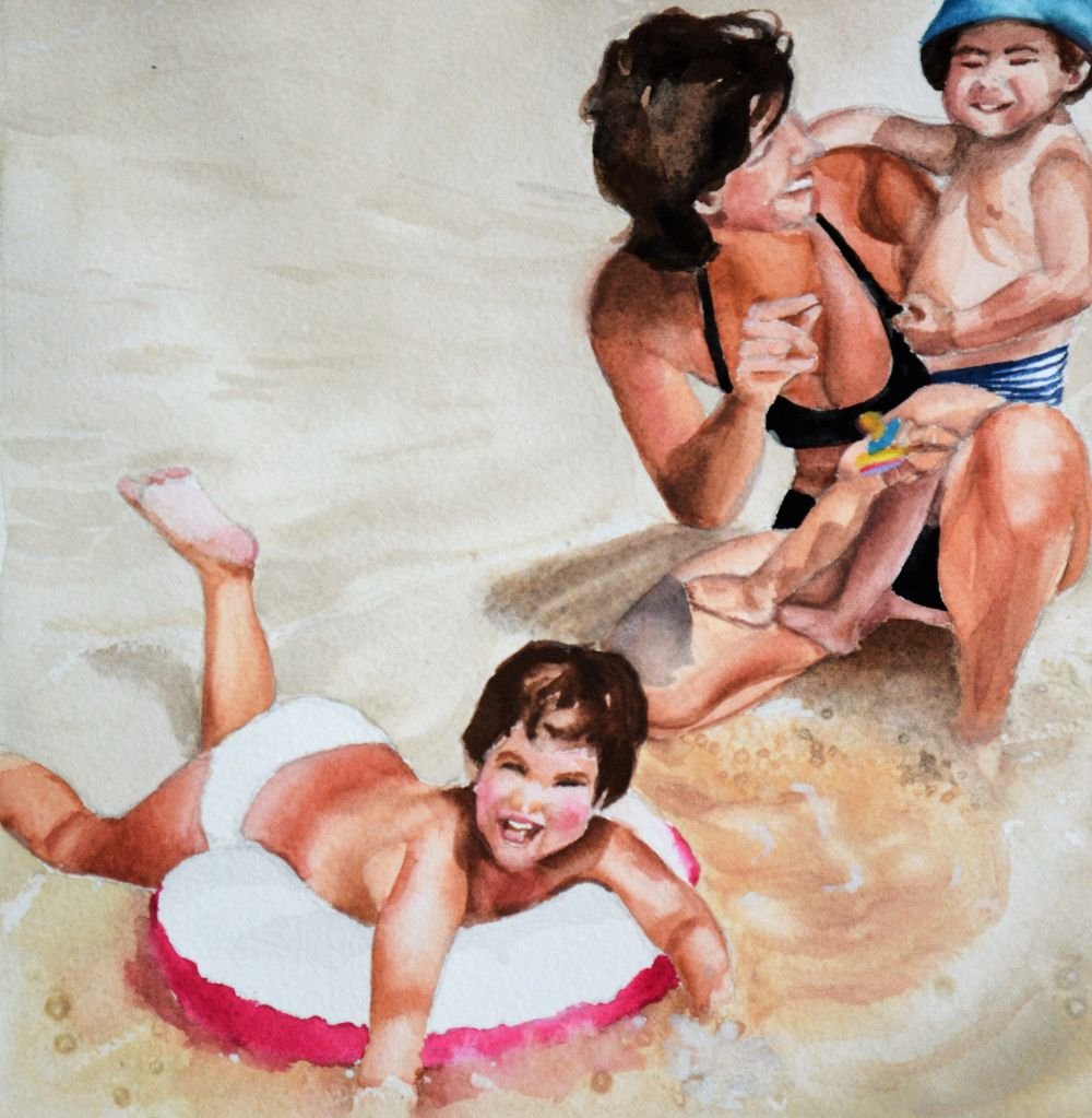 Beira-Mar, 2020, gouache, 20×20 cm