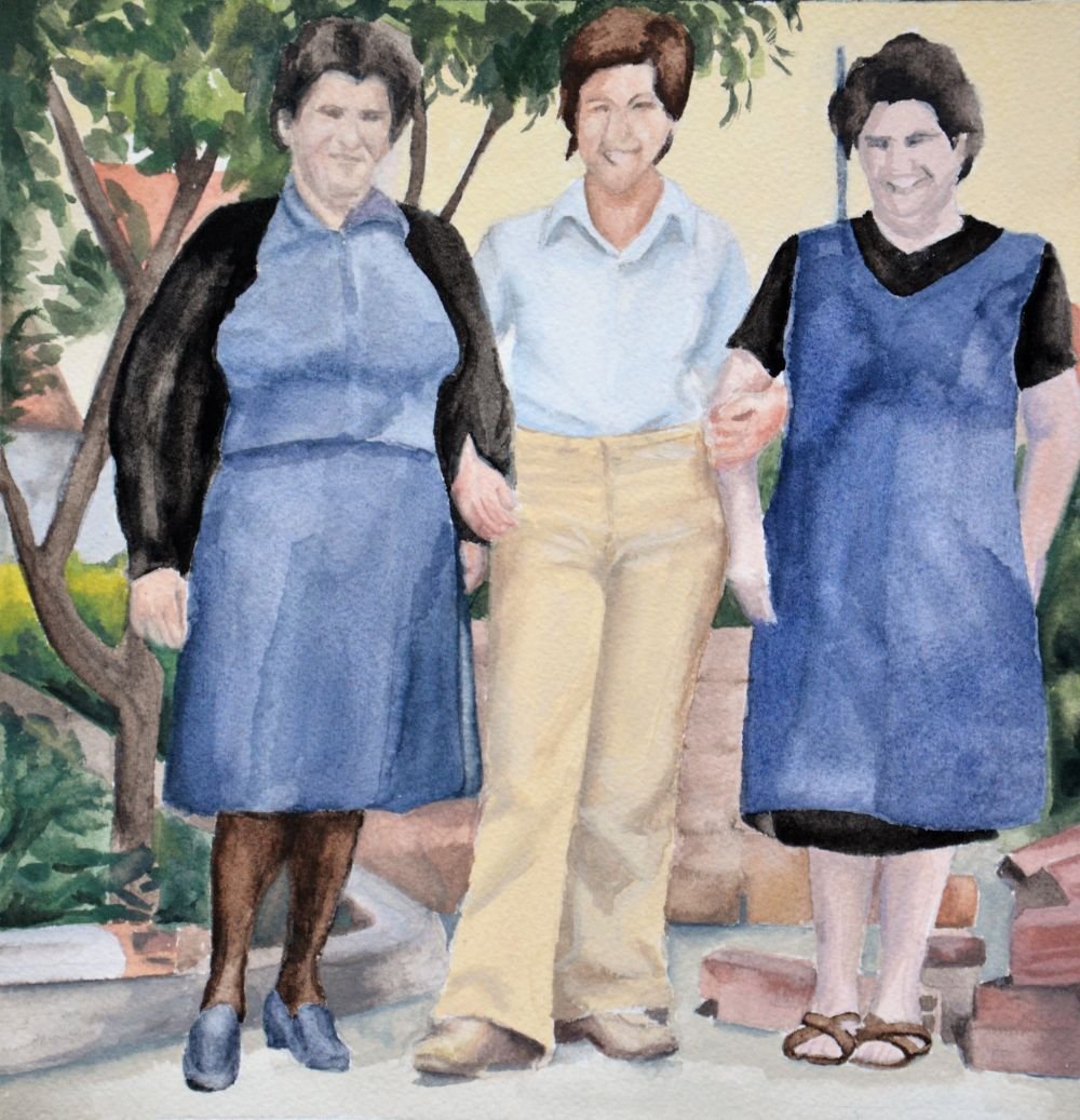 Tia Alice, 2020, gouache, 20×20 cm